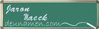 Jaron Maeck Visitenkarte